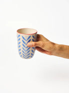 Buy Jones & Co Granada Cup Leaf | Hand - Painted Ceramic Mug | Folk - Art Leaf Coffee & Tea Cup by Jones & Co - at Hamish + Grace