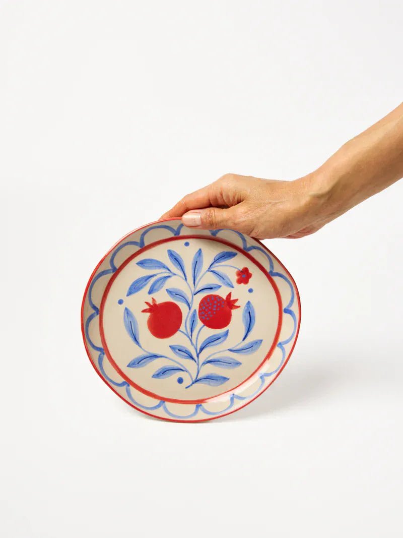 Buy Jones & Co Granada Plate | Hand - Painted Ceramic Dinner Plate | Vibrant Mediterranean Tableware by Jones & Co - at Hamish + Grace