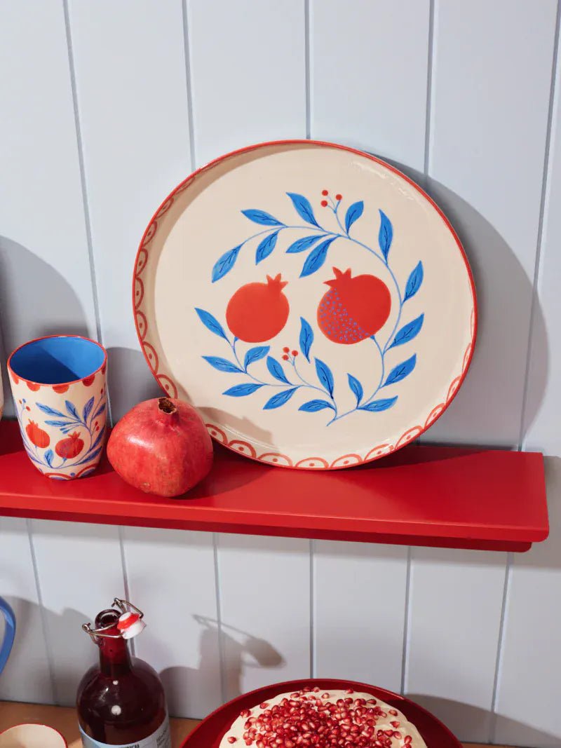 Buy Jones & Co Granada Platter | Hand - Painted Ceramic Serving Platter | Entertainer’s Statement Dish by Jones & Co - at Hamish + Grace