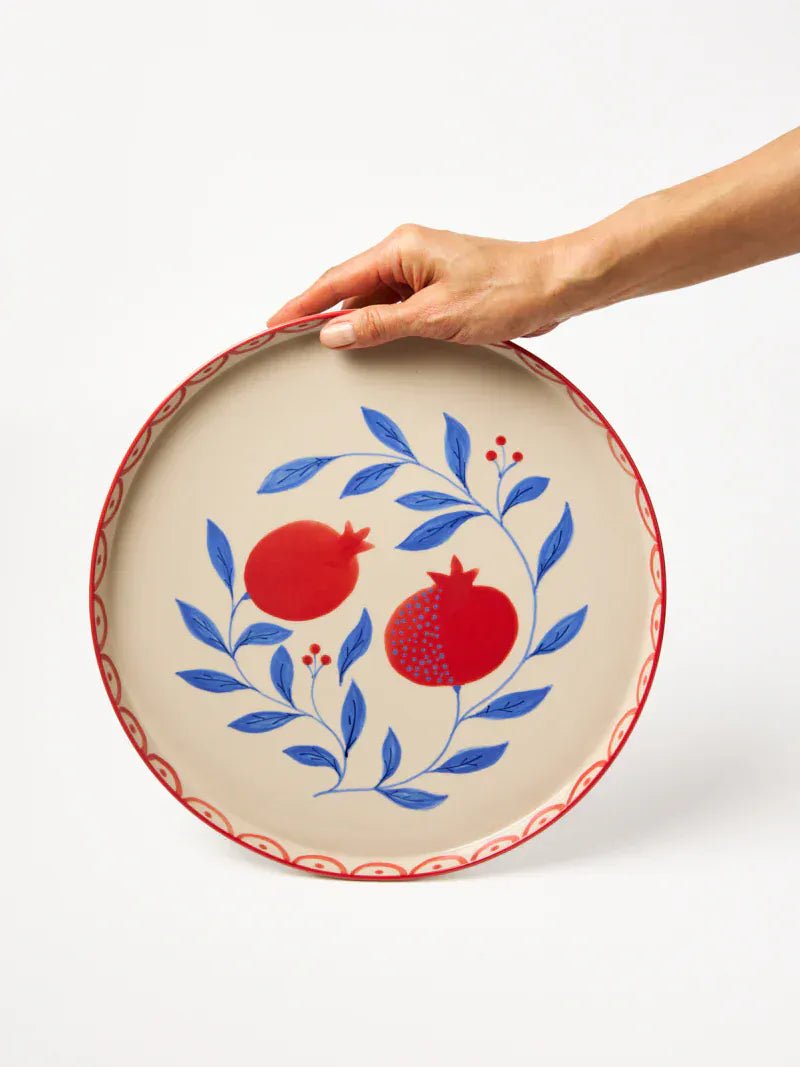 Buy Jones & Co Granada Platter | Hand - Painted Ceramic Serving Platter | Entertainer’s Statement Dish by Jones & Co - at Hamish + Grace
