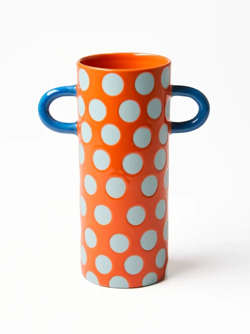 Buy Jones & Co - GRIFFE BLUE RED SPOT BUD VASE by Jones & Co - at Hamish + Grace