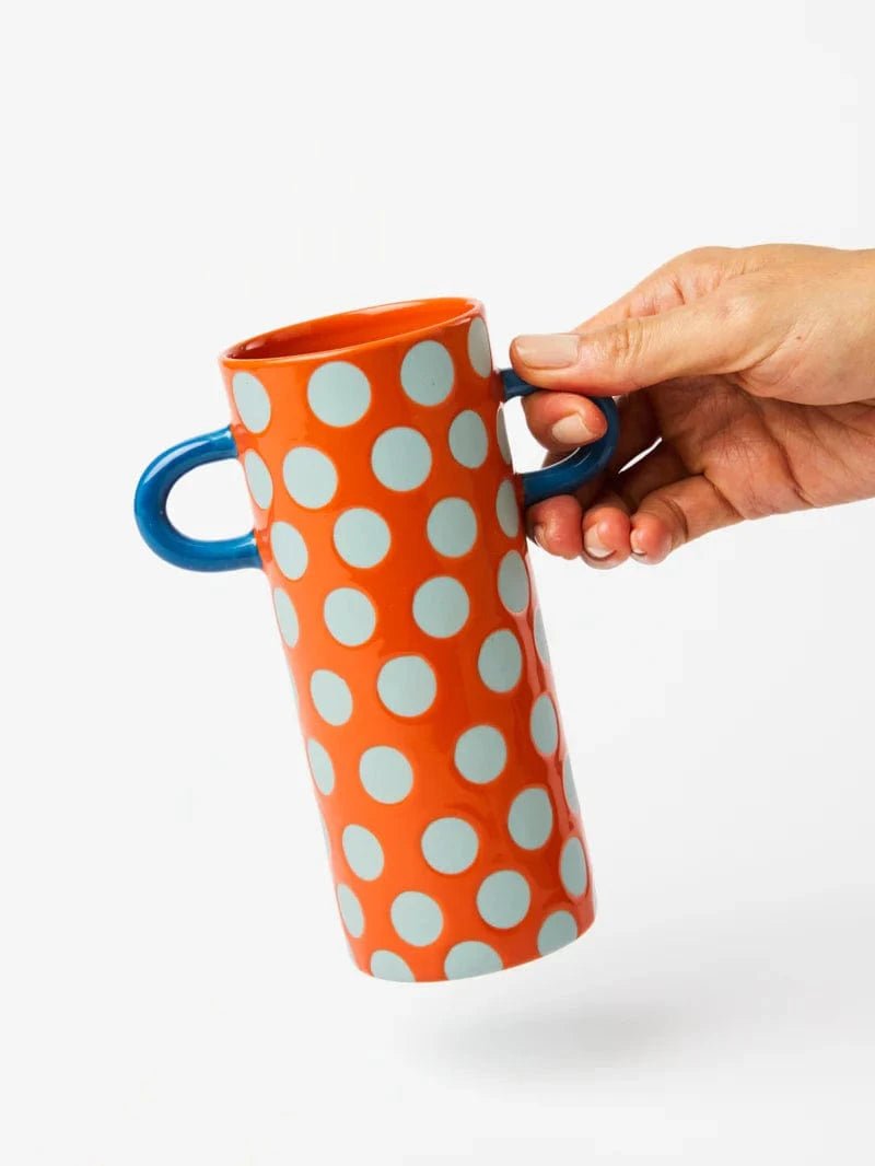 Buy Jones & Co - GRIFFE BLUE RED SPOT BUD VASE by Jones & Co - at Hamish + Grace