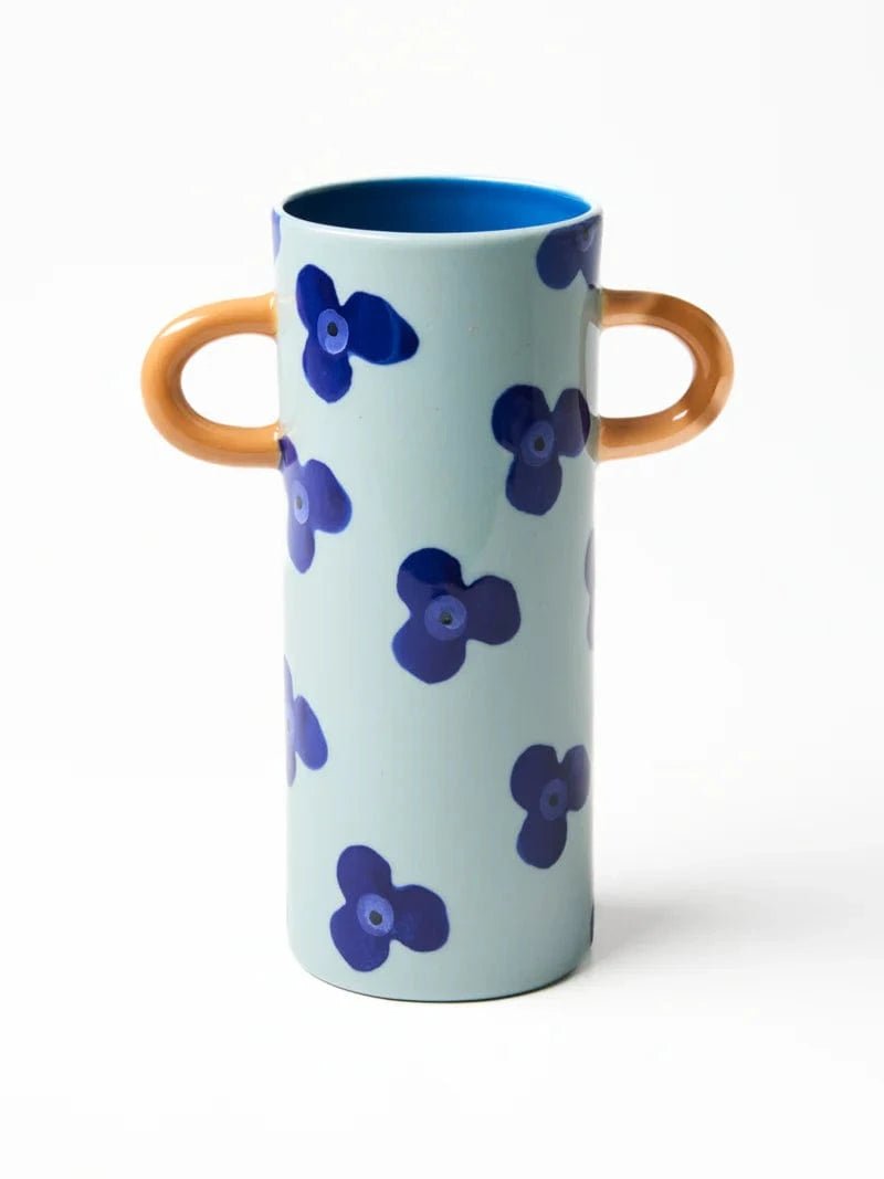 Buy Jones & Co - GRIFFE NAVY SKY FLORAL BUD VASE by Jones & Co - at Hamish + Grace