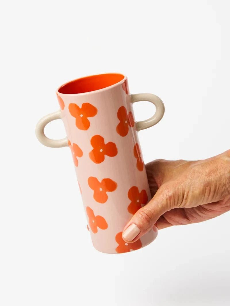 Buy Jones & Co - GRIFFE PINK RED FLORAL BUD VASE by Jones & Co - at Hamish + Grace