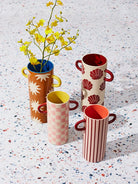 Buy Jones & Co - GRIFFE TALL VASE MUSTARD STAR by Jones & Co - at Hamish + Grace
