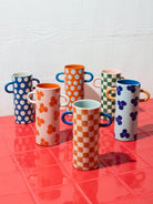 Buy Jones & Co - GRIFFE TAN CHECK BUD VASE by Jones & Co - at Hamish + Grace