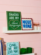 Jones & Co Homeware Jones and Co - FUN HOUSE WINE TILE