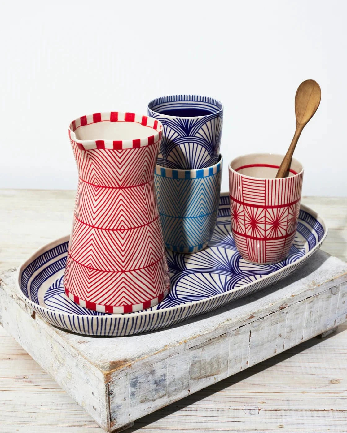 Jones & Co Homewares Jones & Co - Caravan Cup Ruby