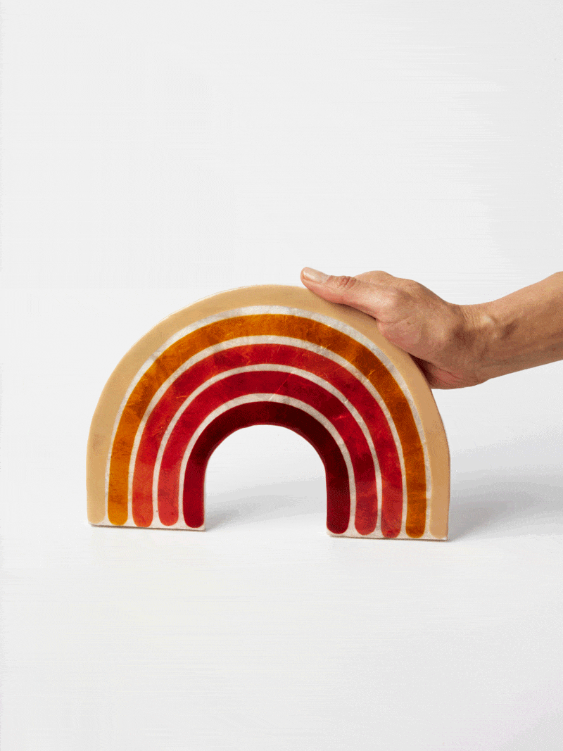 Jones & Co Homewares PREORDER - Jones and Co - GOLDEN RAINBOW RED