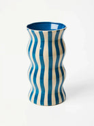 Buy Jones & Co - PALMA NAVY STRIPE VASE by Jones & Co - at Hamish + Grace