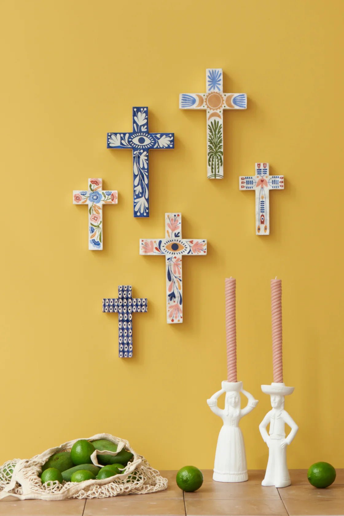 Buy Jones & Co - Tulum Cross Small Eyes by Jones & Co - at Hamish & Grace