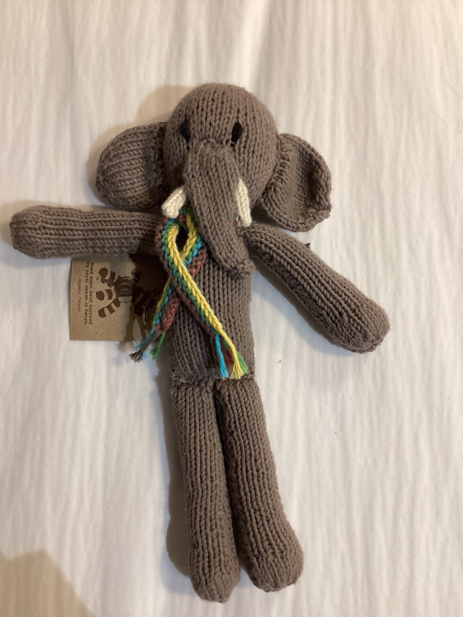 Buy Kenana Knitters - Oragnaic small cotton Elephant by Kenana Knitters - at Hamish + Grace
