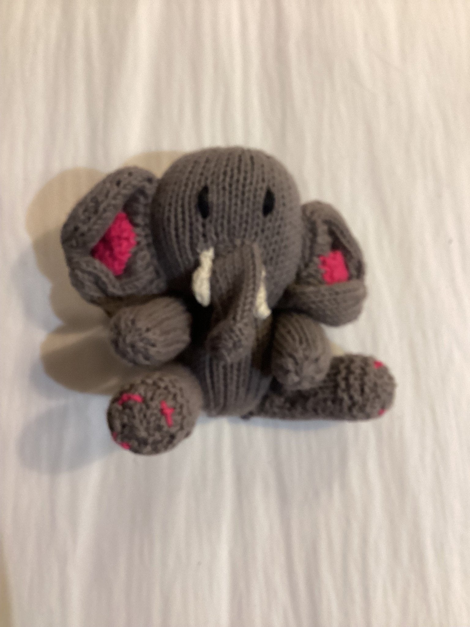 Buy Kenana Knitters - Rascal Elephant Ellie with pink by Kenana Knitters - at Hamish + Grace