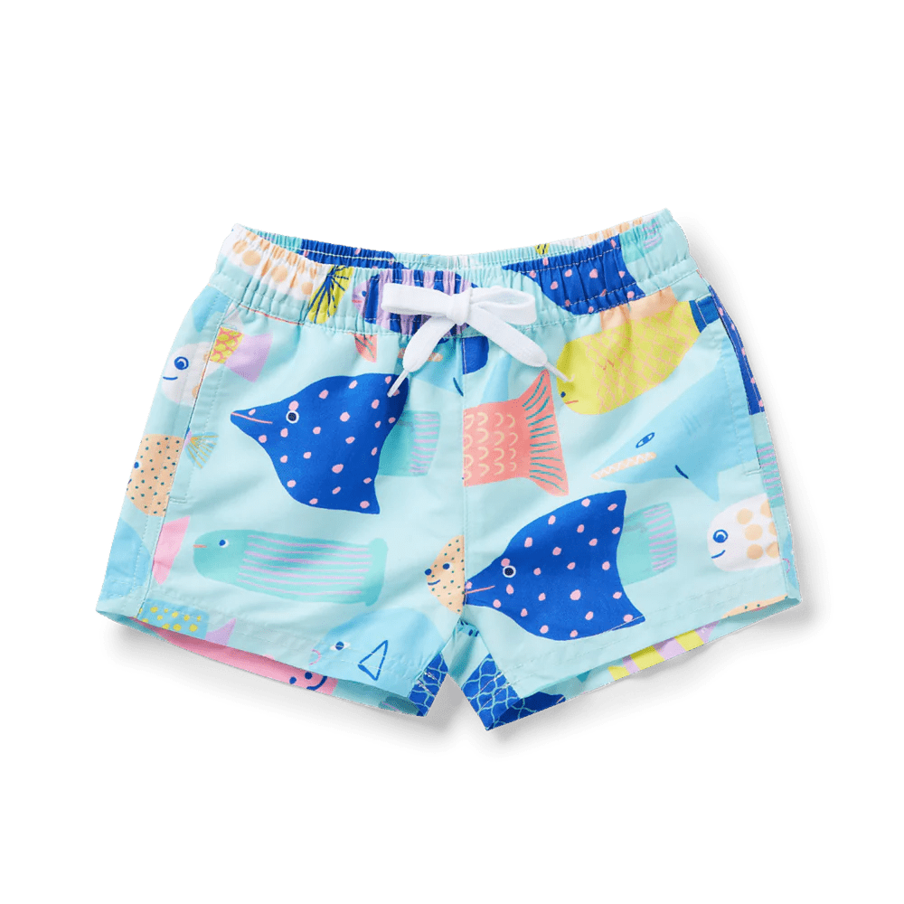 Buy Kids Boardshorts - Rainbow Reef by Halcyon Nights - at Hamish & Grace