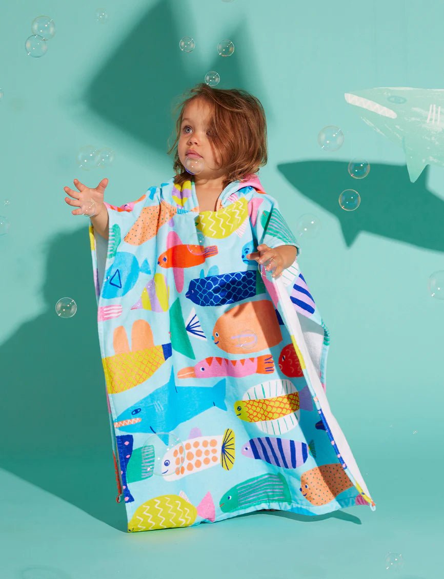 Buy Kids Hooded Towel Rainbow Reef by Halcyon Nights - at Hamish & Grace