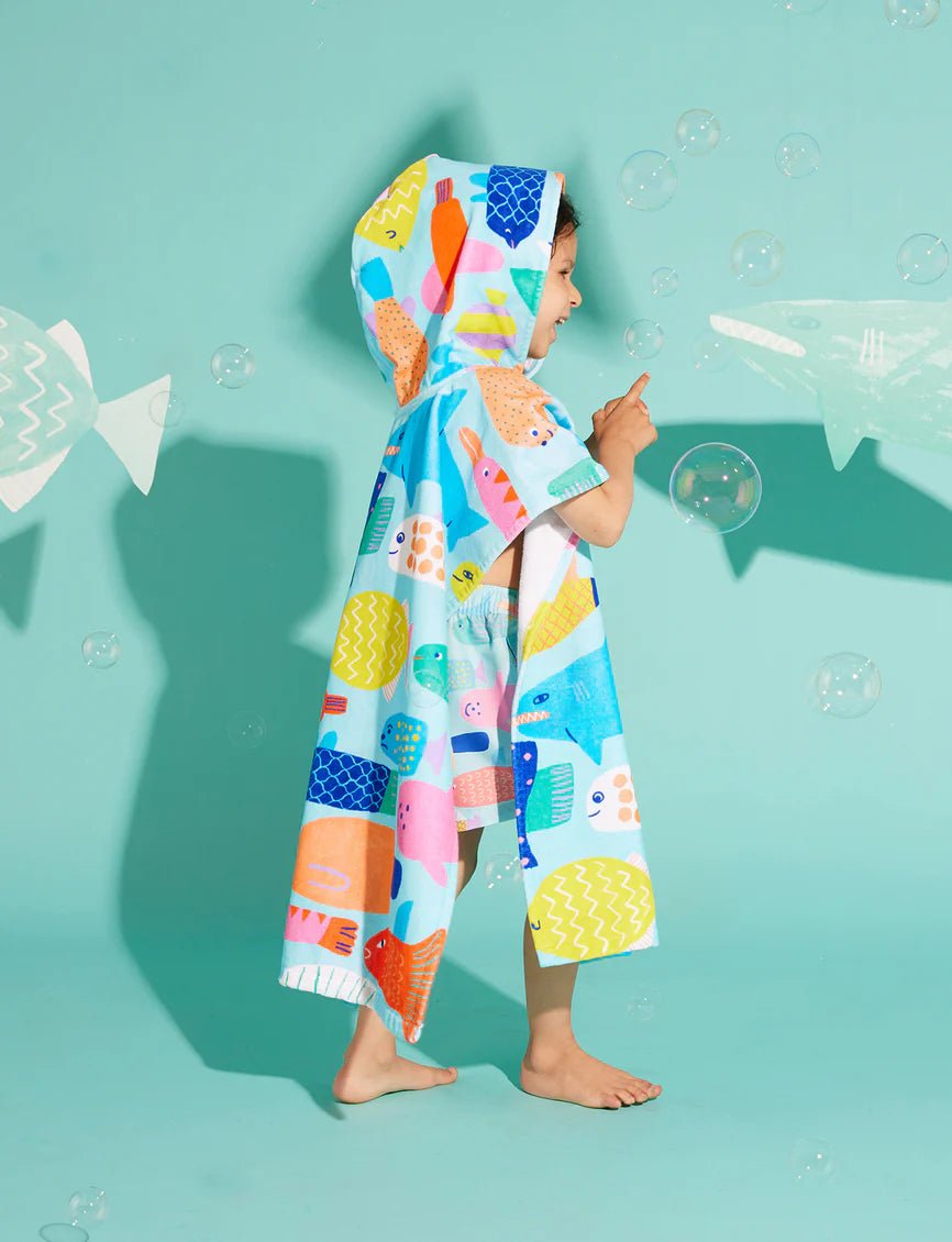 Buy Kids Hooded Towel Rainbow Reef by Halcyon Nights - at Hamish & Grace