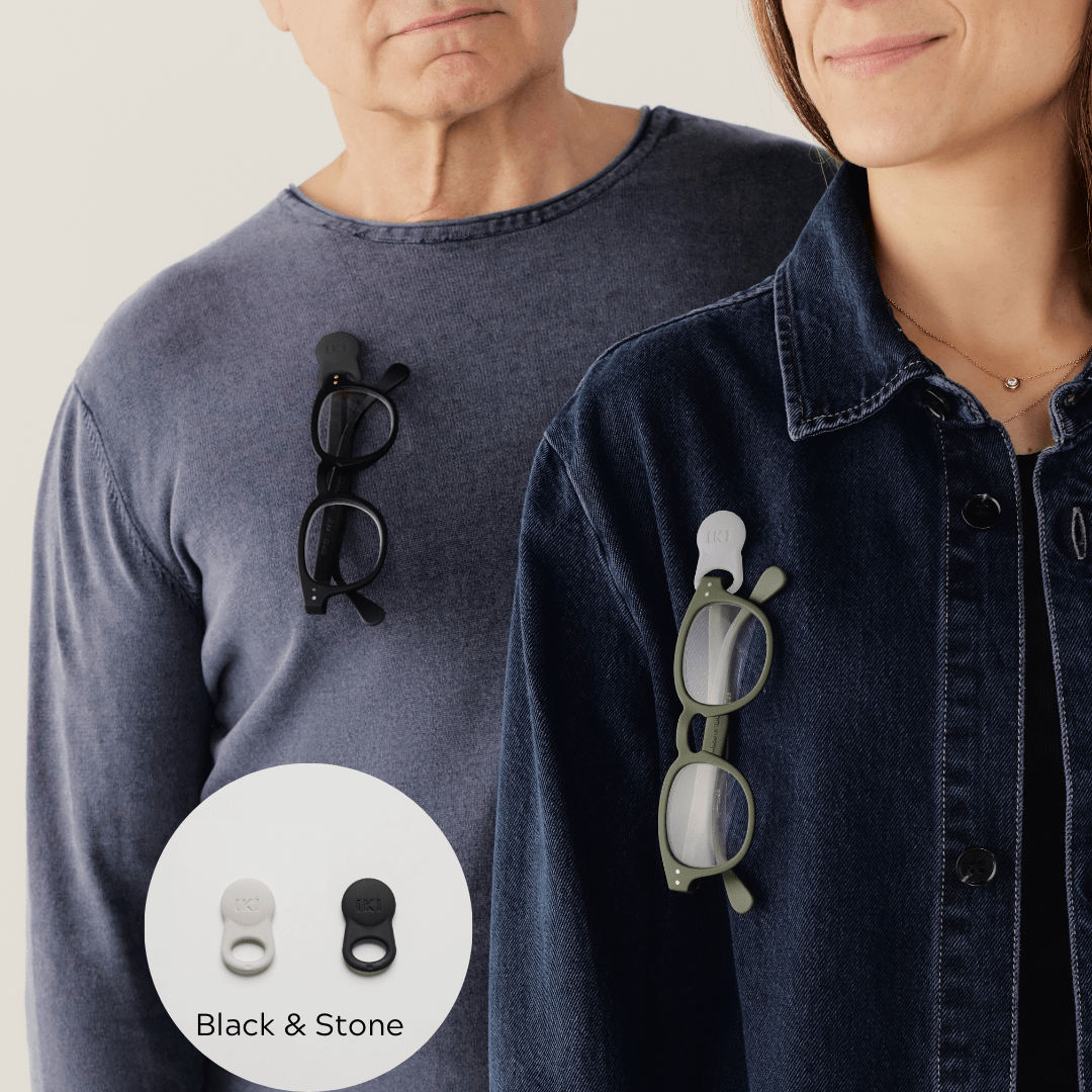 Buy Klipsta - SPEX Clip - Combo Black and Stone by Klipsta - at Hamish + Grace