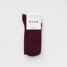 Buy KLUE Glitter Lurex socks in eco - friendly Lyocell | Burgundy wine: 36 - 40 by KLUE - at Hamish + Grace