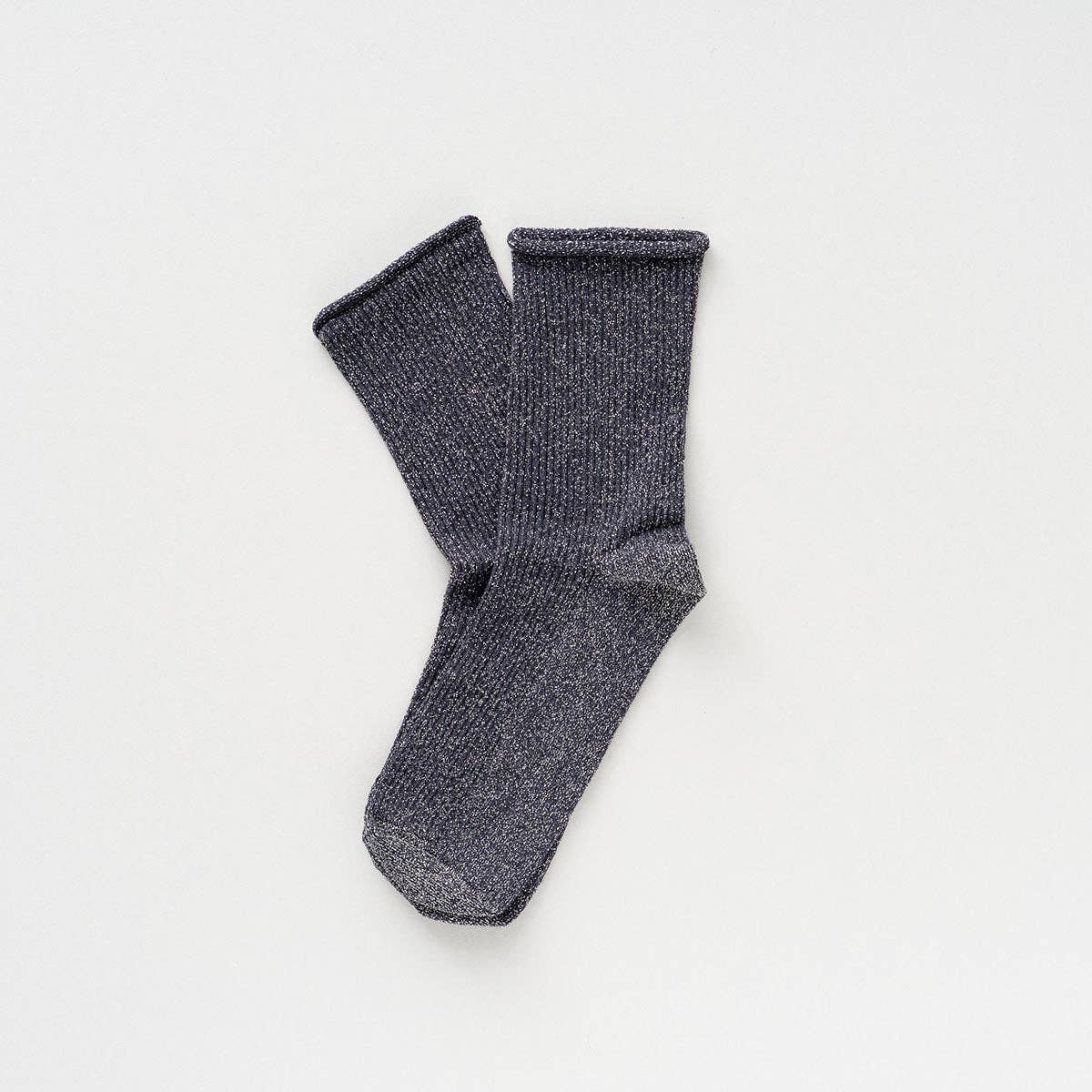 Buy KLUE Glitter Lurex socks in eco - friendly Lyocell | Grey: 36 - 40 by KLUE - at Hamish + Grace