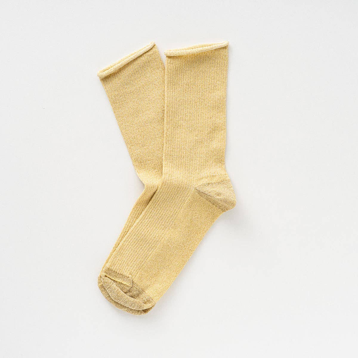 Buy KLUE Glitter Lurex socks in eco - friendly Lyocell | Lemon: 36 - 40 by KLUE - at Hamish + Grace