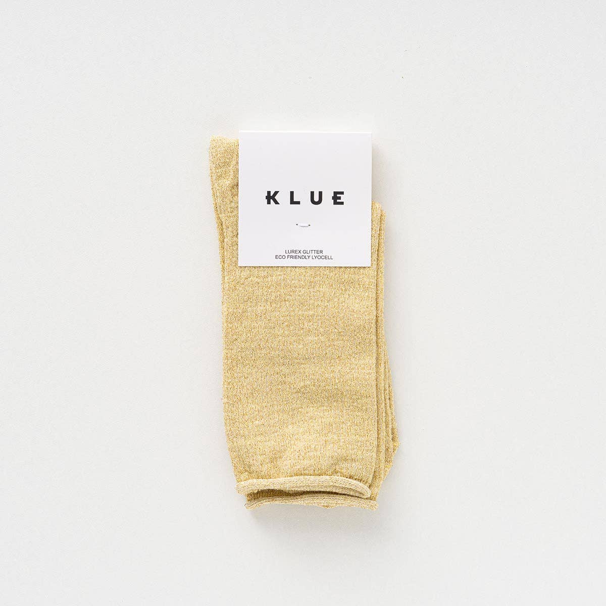 Buy KLUE Glitter Lurex socks in eco - friendly Lyocell | Lemon: 36 - 40 by KLUE - at Hamish + Grace