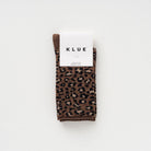 Buy KLUE Glitter Lurex socks in eco - friendly Lyocell | Leopard brown: 36 - 40 by KLUE - at Hamish + Grace