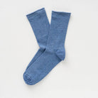 Buy KLUE Glitter Lurex socks in eco - friendly Lyocell | Mineral Blue: 36 - 40 by KLUE - at Hamish + Grace