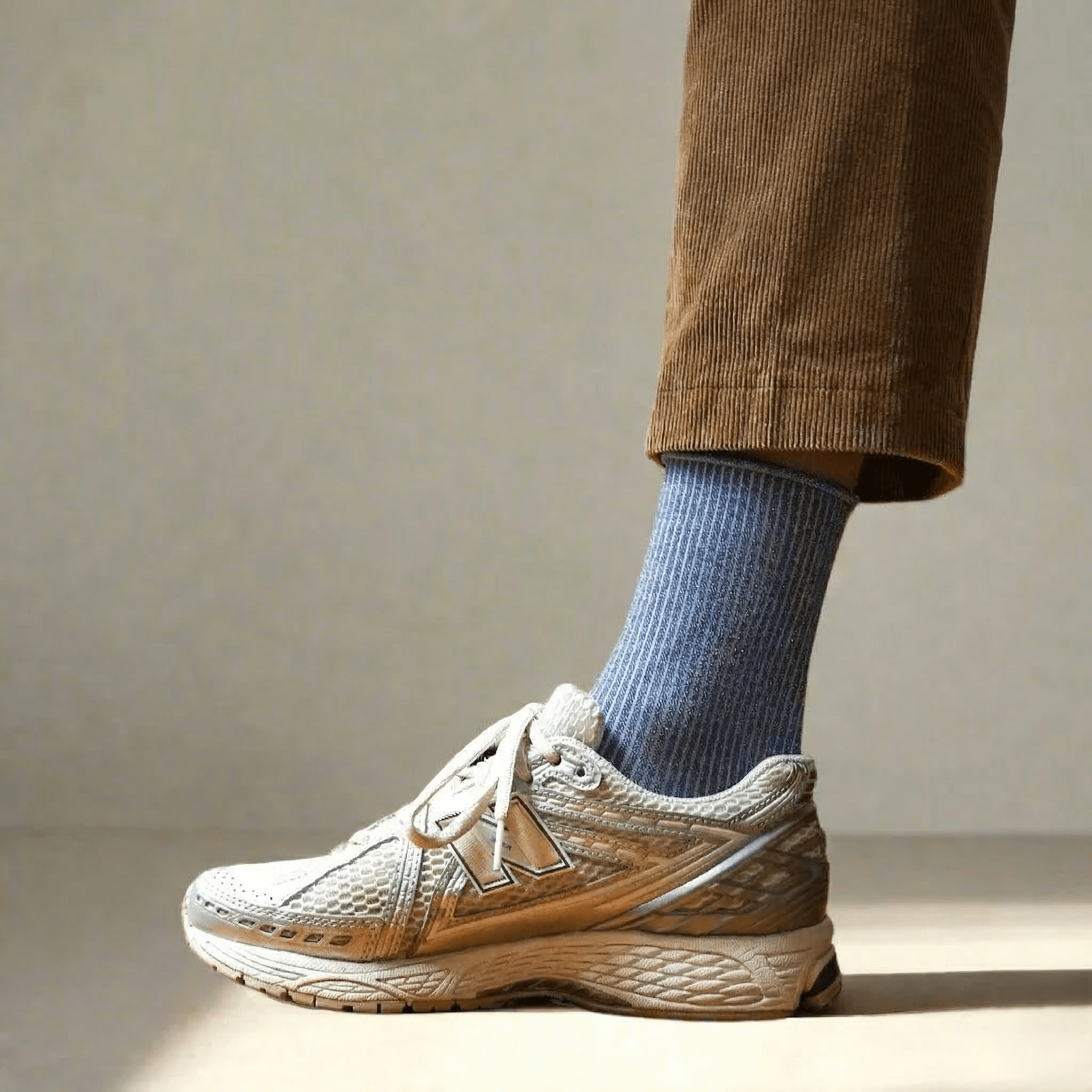 Buy KLUE Glitter Lurex socks in eco - friendly Lyocell | Mineral Blue: 36 - 40 by KLUE - at Hamish + Grace