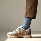 Buy KLUE Glitter Lurex socks in eco - friendly Lyocell | Mineral Blue: 36 - 40 by KLUE - at Hamish + Grace