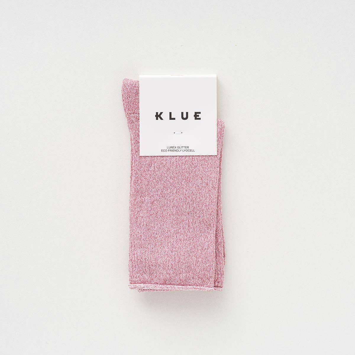 Buy KLUE Glitter Lurex socks in eco - friendly Lyocell | Pink: 36 - 40 by KLUE - at Hamish + Grace