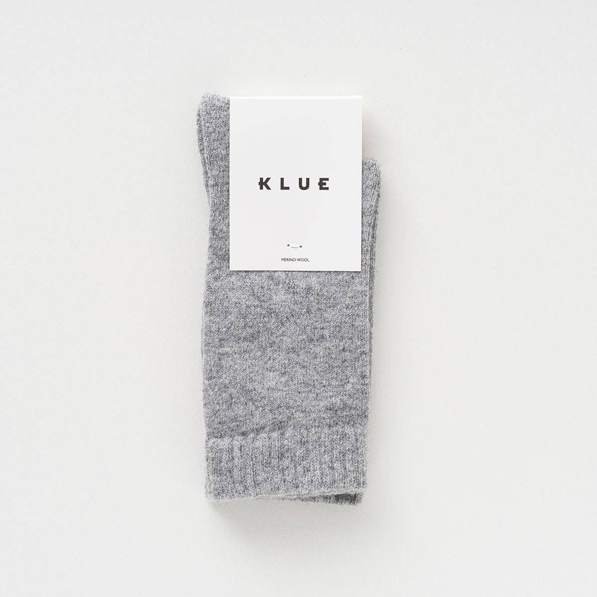 Buy KLUE Merino Wool socks plain | Light Grey: 36 - 40 by KLUE - at Hamish + Grace