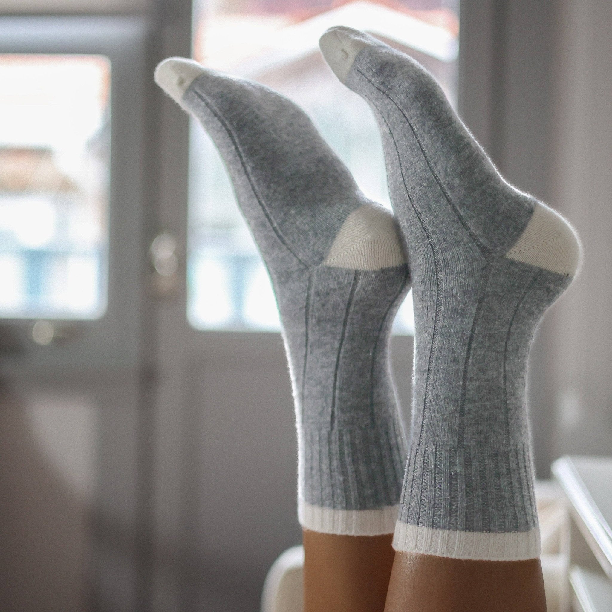 Buy KLUE Merino Wool socks with Bands | Grey: 36 - 40 by KLUE - at Hamish + Grace