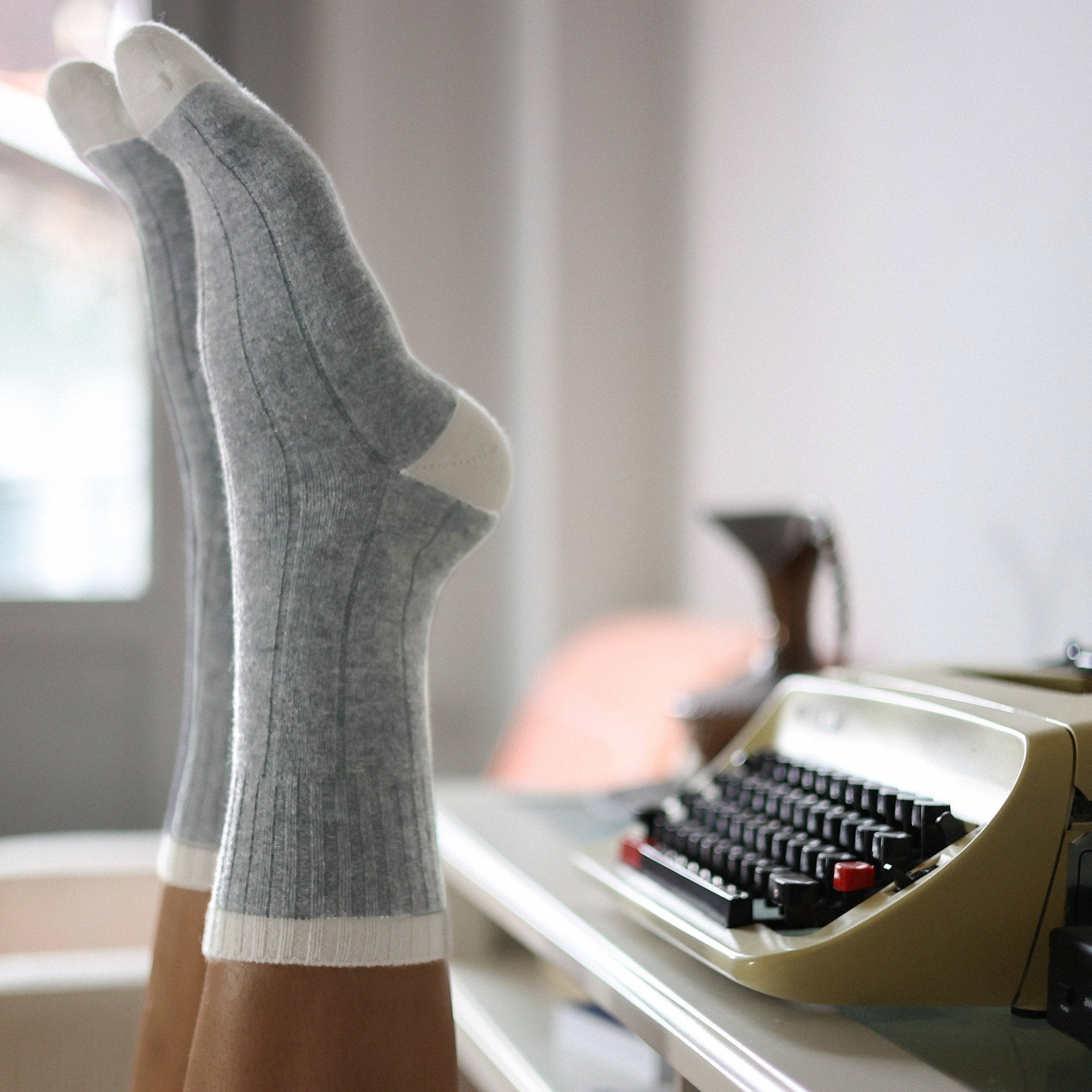 Buy KLUE Merino Wool socks with Bands | Grey: 36 - 40 by KLUE - at Hamish + Grace