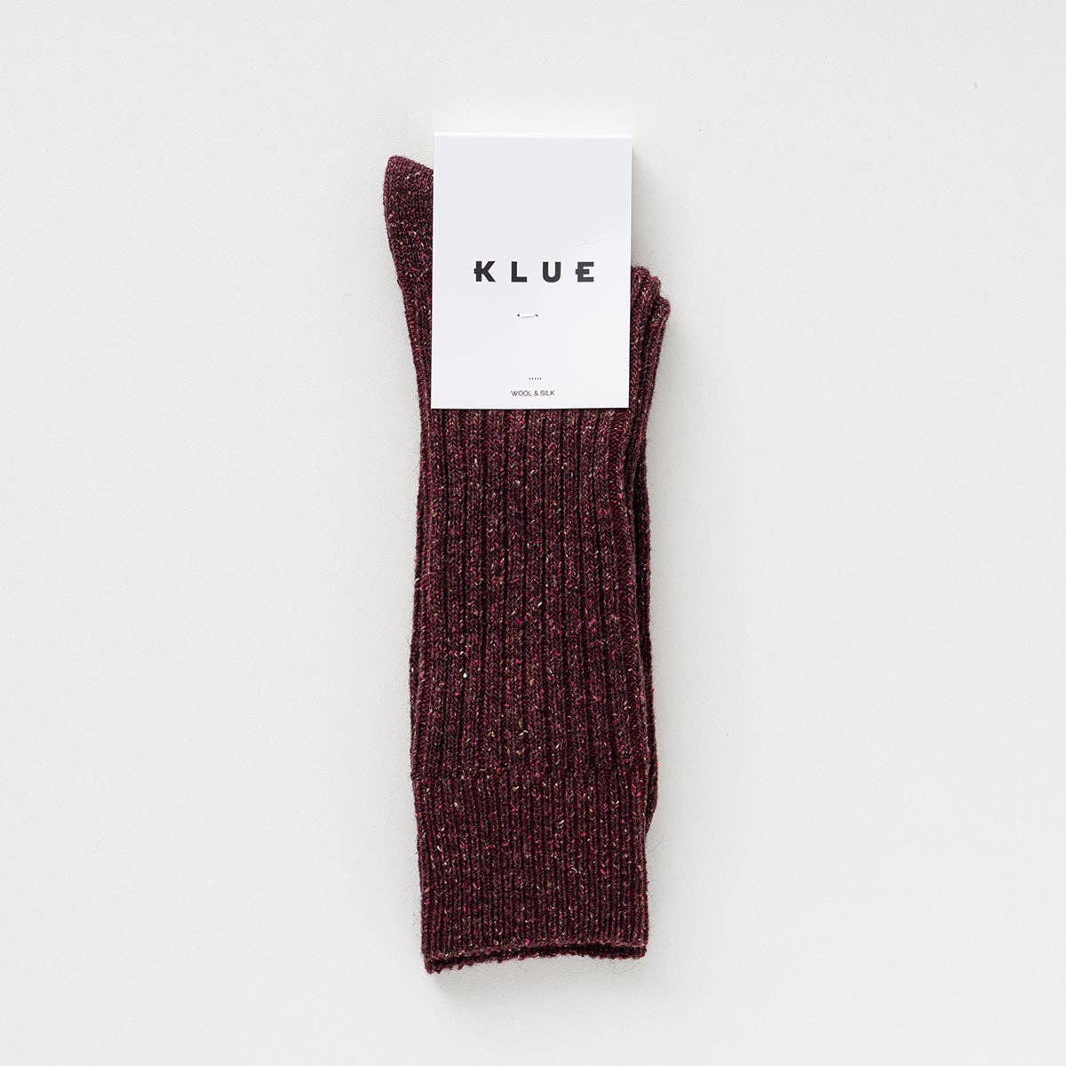 Buy KLUE Silk and Wool DUST STAR socks | Burgundy: 36 - 40 by KLUE - at Hamish + Grace