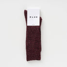 Buy KLUE Silk and Wool DUST STAR socks | Burgundy: 36 - 40 by KLUE - at Hamish + Grace