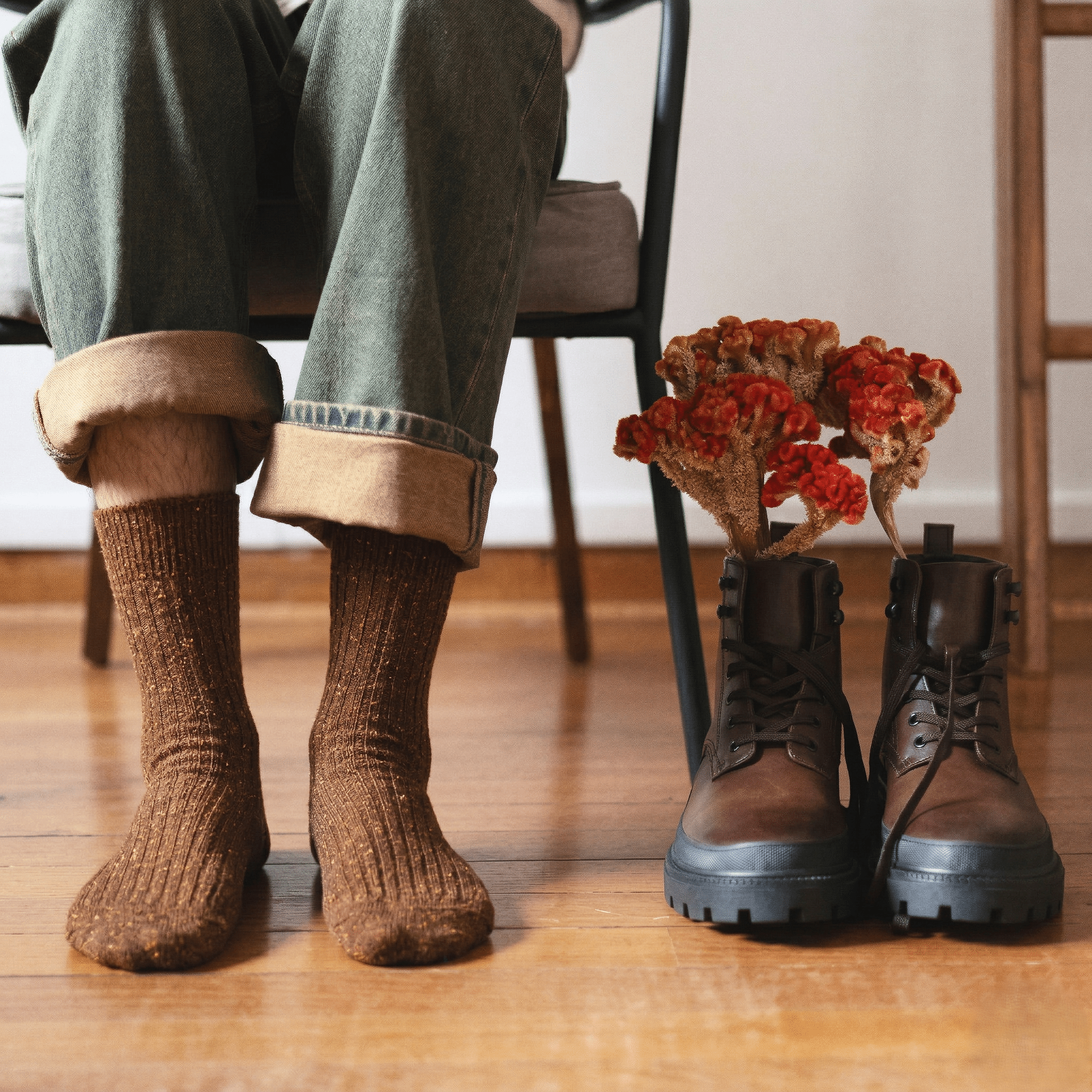 Buy KLUE Silk and Wool DUST STAR socks | Caramel: 36 - 40 by KLUE - at Hamish + Grace