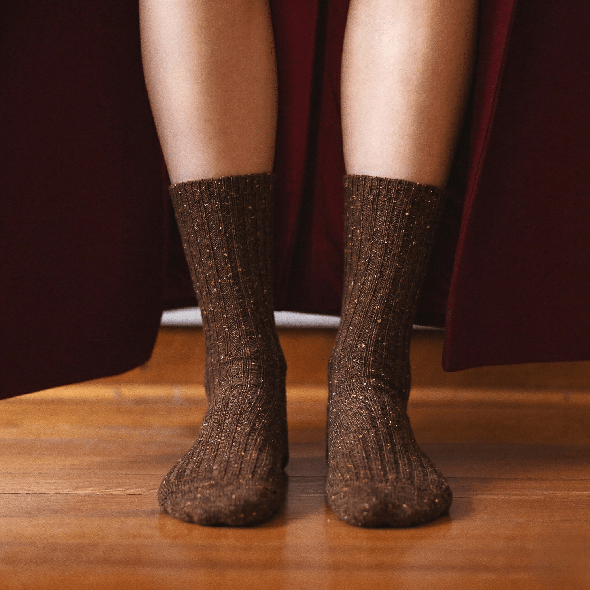 Buy KLUE Silk and Wool DUST STAR socks | Caramel: 36 - 40 by KLUE - at Hamish + Grace