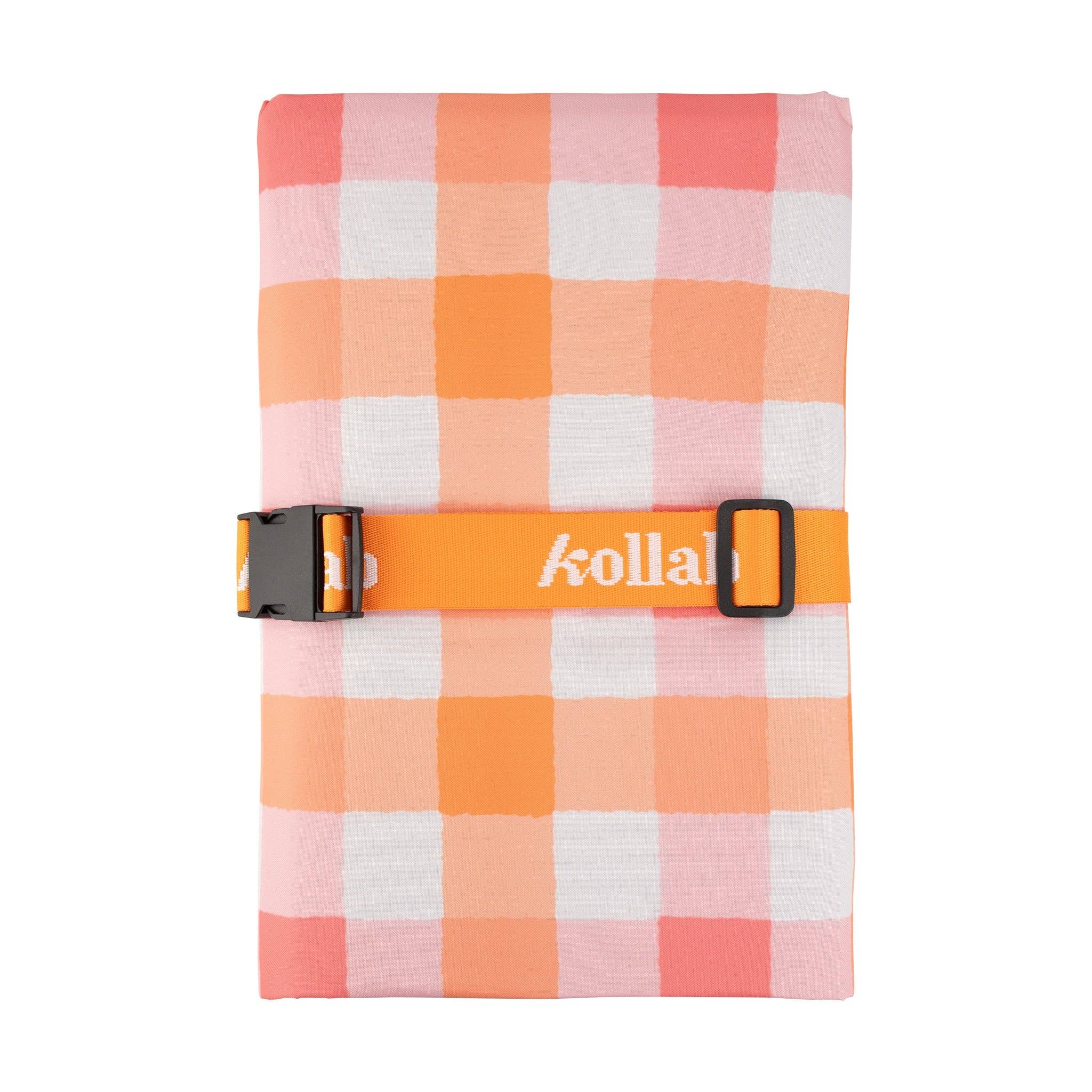 Kollab Homewares Medium Mat Watermelon Peach Check