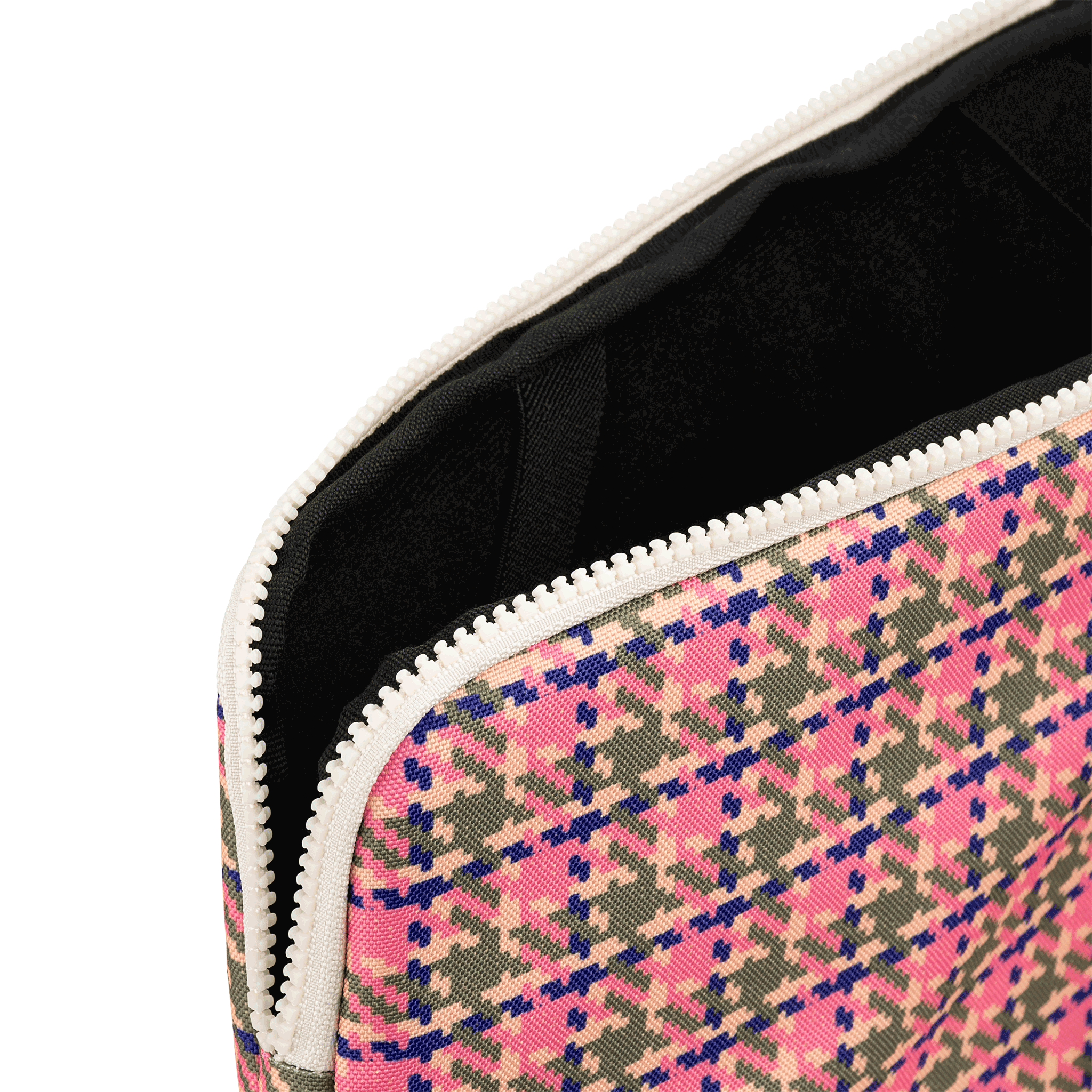 Kollab Lifestyle Laptop Case Pink Houndstooth