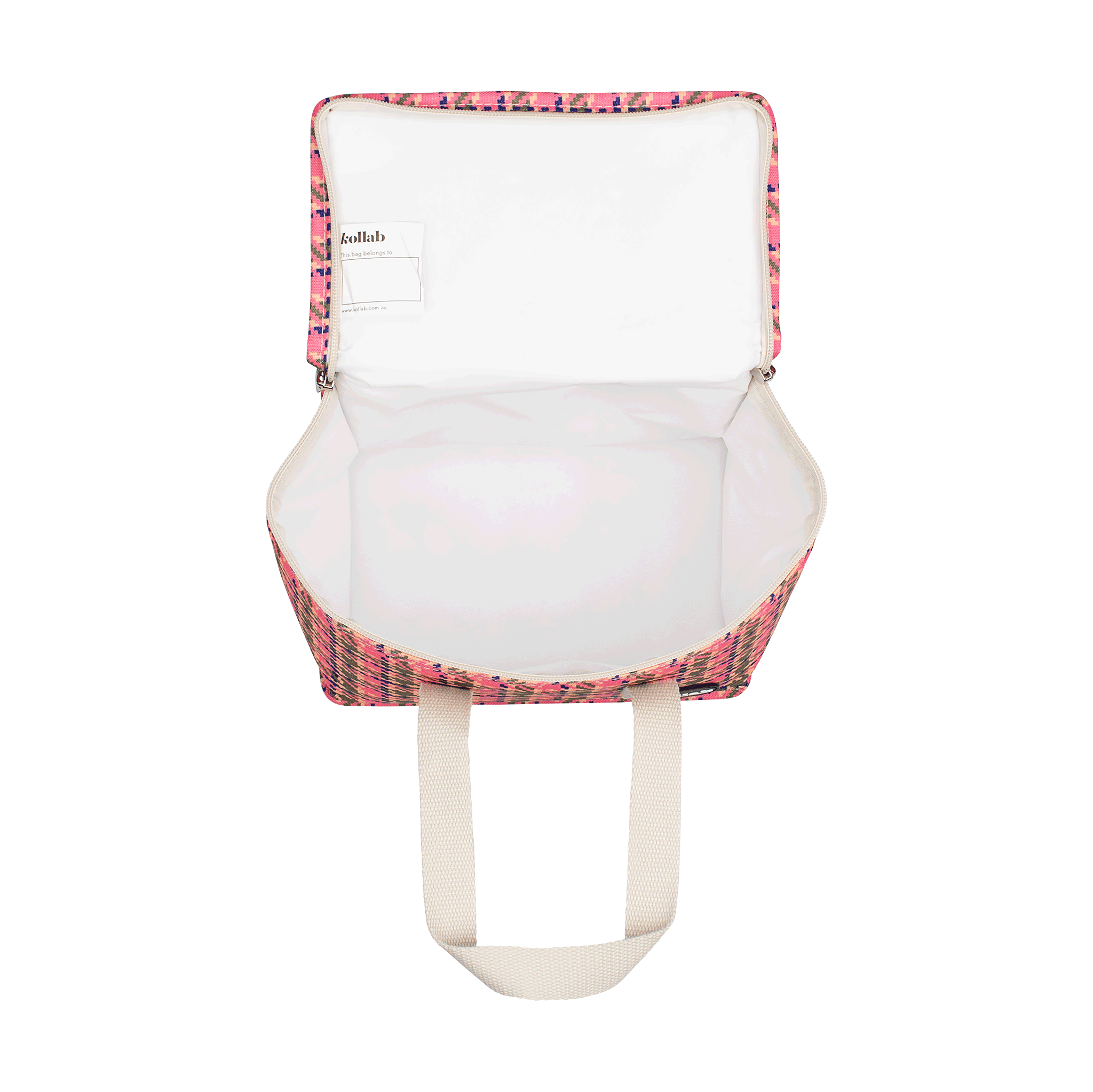 Kollab Lifestyle Lunch Box Pink Houndstooth