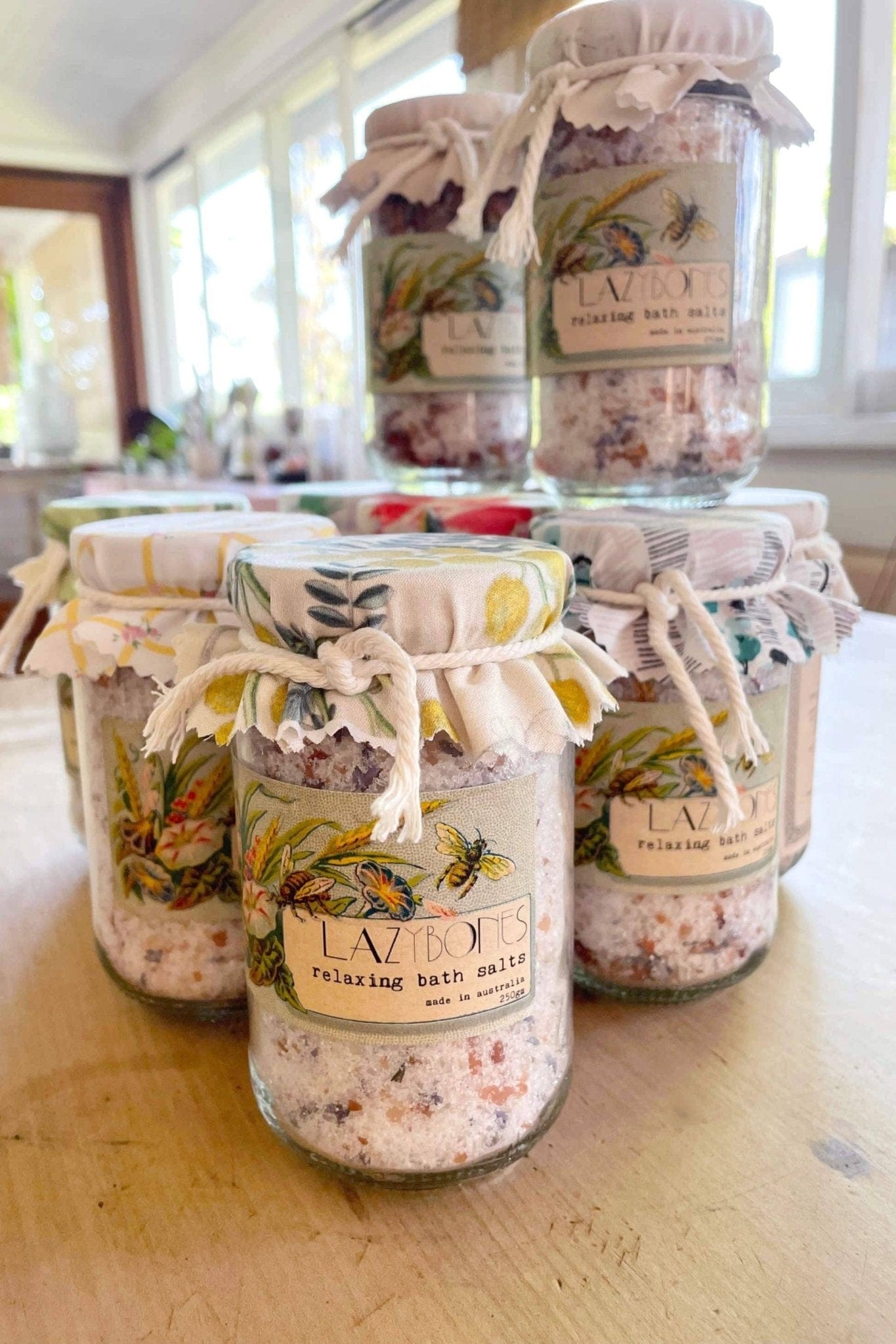 Lazybones Bath + Body Bath Salts - Lavender