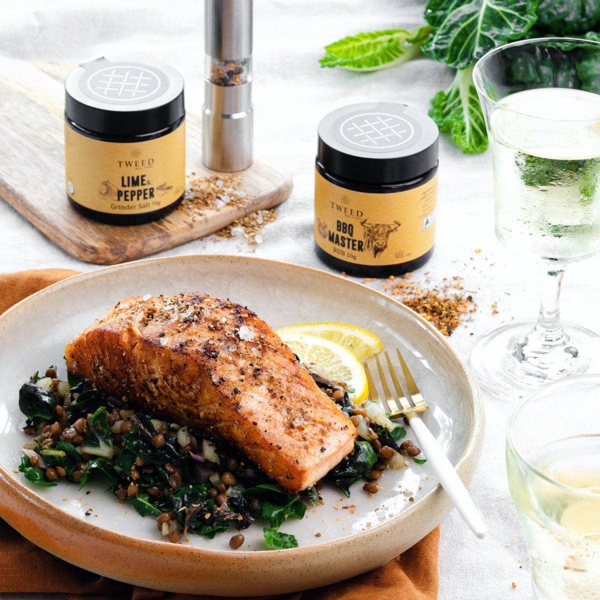 Buy Lime Pepper Grinder Salt: Jar 70g $10.95 by Tweed Real Food - at Hamish + Grace