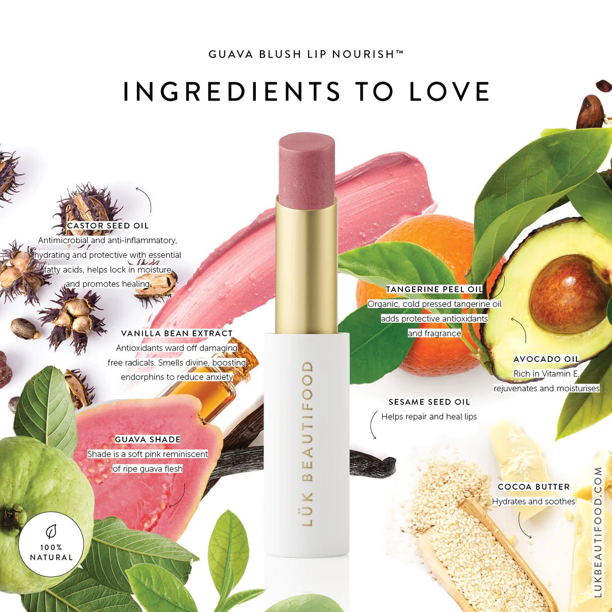 Buy Lip Nourish™ - Guava Blush by LUK BEAUTIFOOD by LUK BEAUTIFOOD - at Hamish & Grace