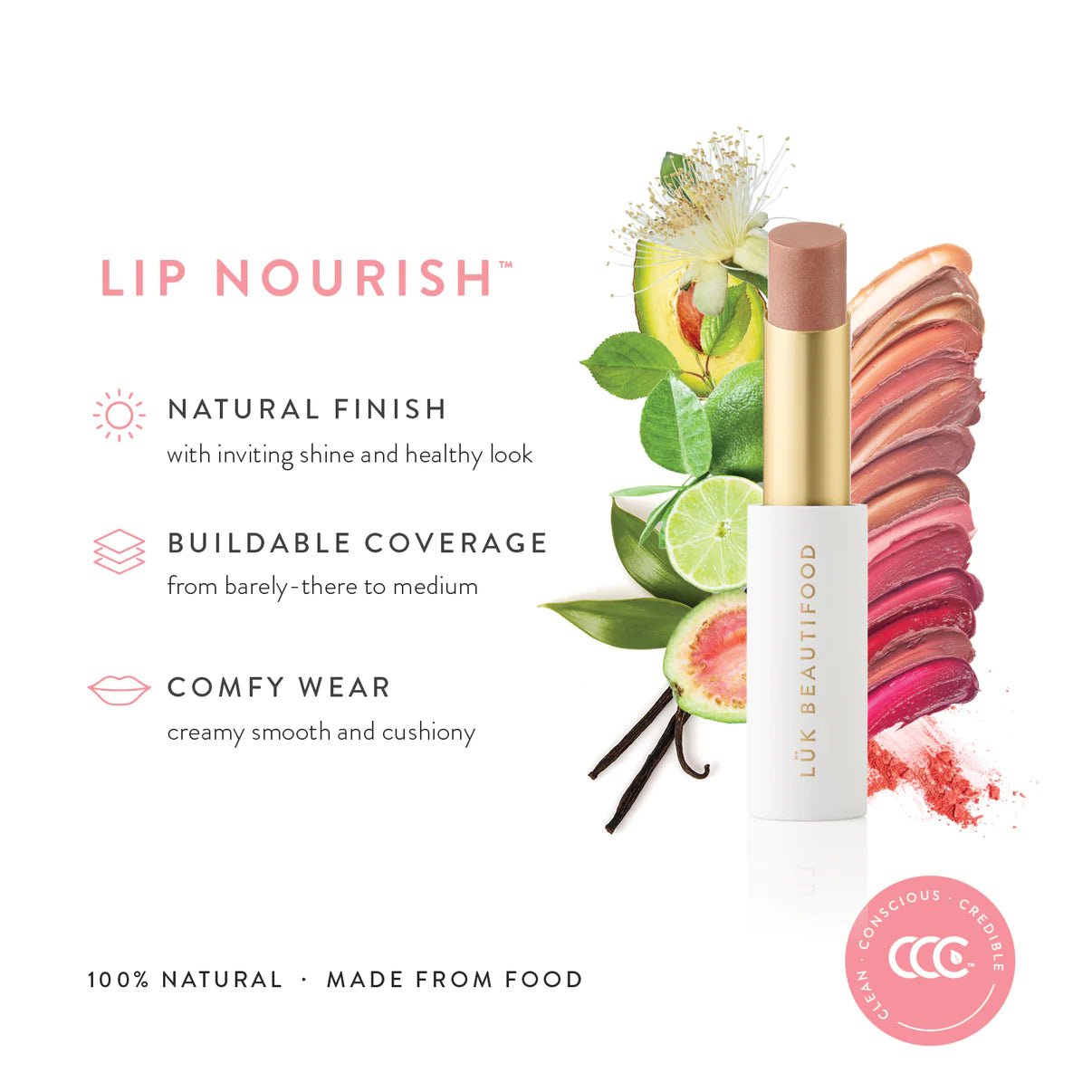 Buy Lip Nourish™ - Guava Blush by LUK BEAUTIFOOD by LUK BEAUTIFOOD - at Hamish & Grace