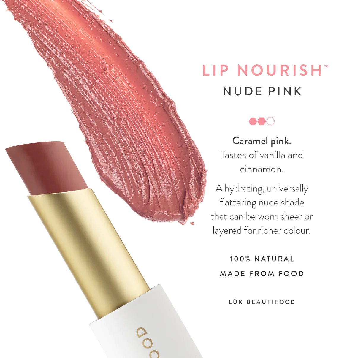 Buy Lip Nourish™ - Nude Pink by LUK BEAUTIFOOD by LUK BEAUTIFOOD - at Hamish & Grace