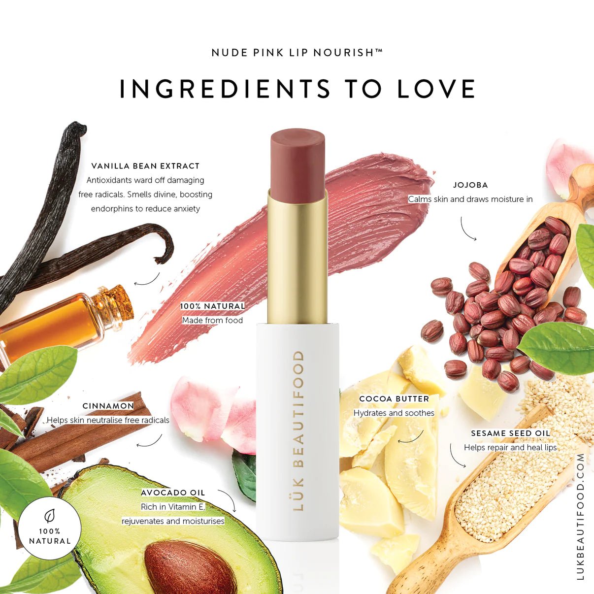 Buy Lip Nourish™ - Nude Pink by LUK BEAUTIFOOD by LUK BEAUTIFOOD - at Hamish & Grace