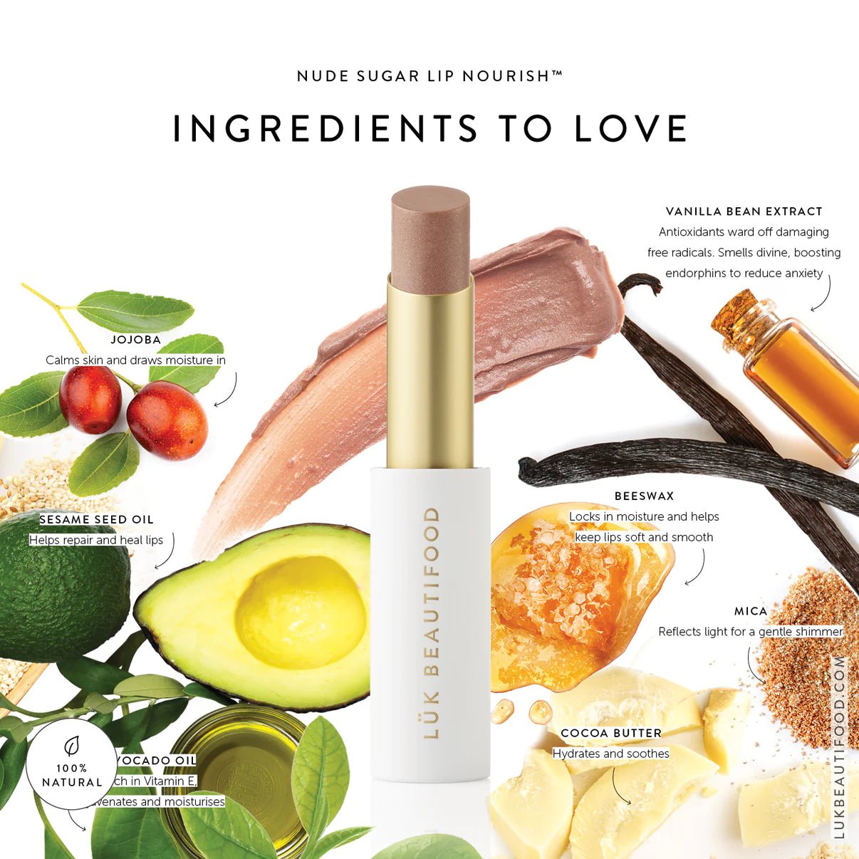 Buy Lip Nourish™ - Nude Sugar by LUK BEAUTIFOOD by LUK BEAUTIFOOD - at Hamish & Grace