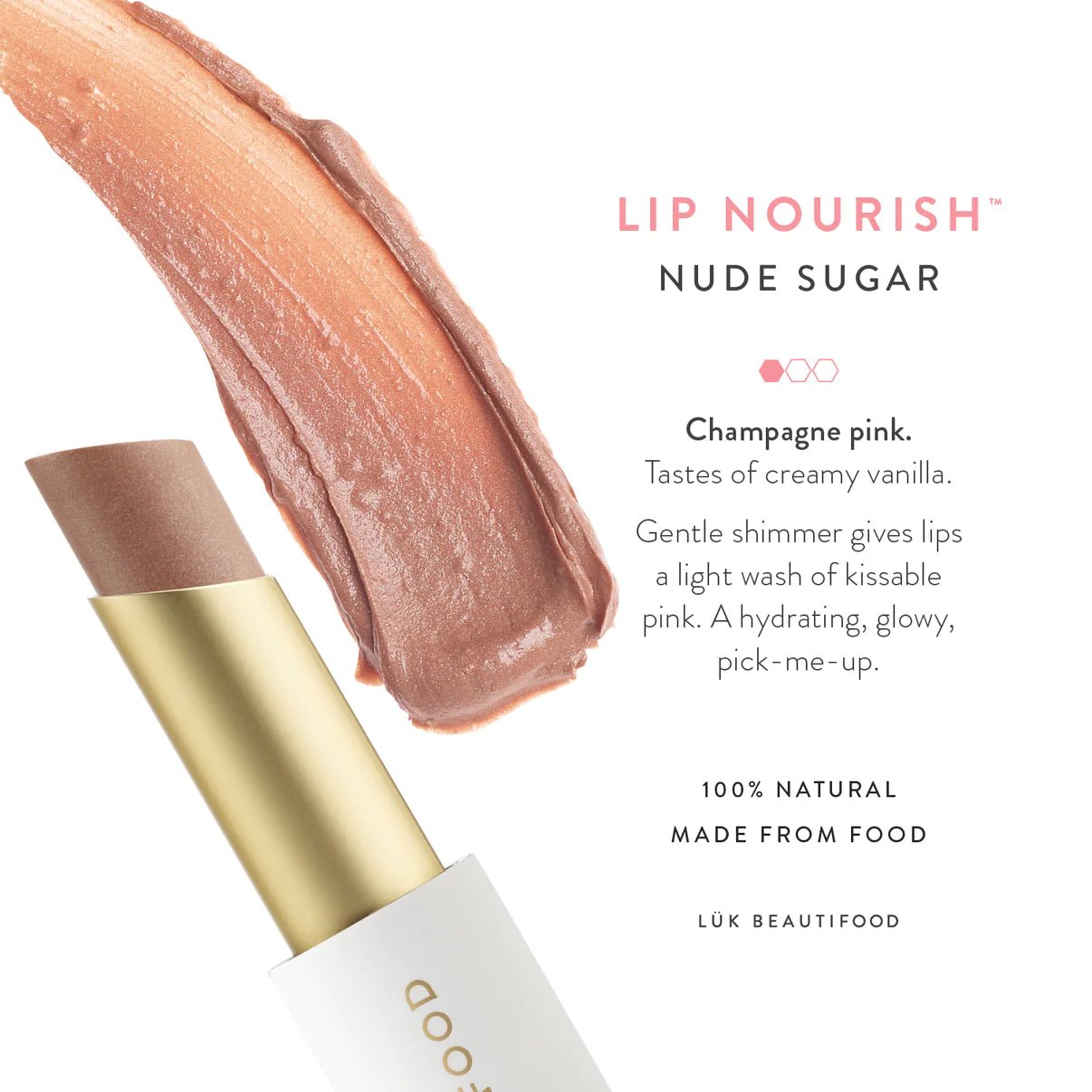 Buy Lip Nourish™ - Nude Sugar by LUK BEAUTIFOOD by LUK BEAUTIFOOD - at Hamish & Grace