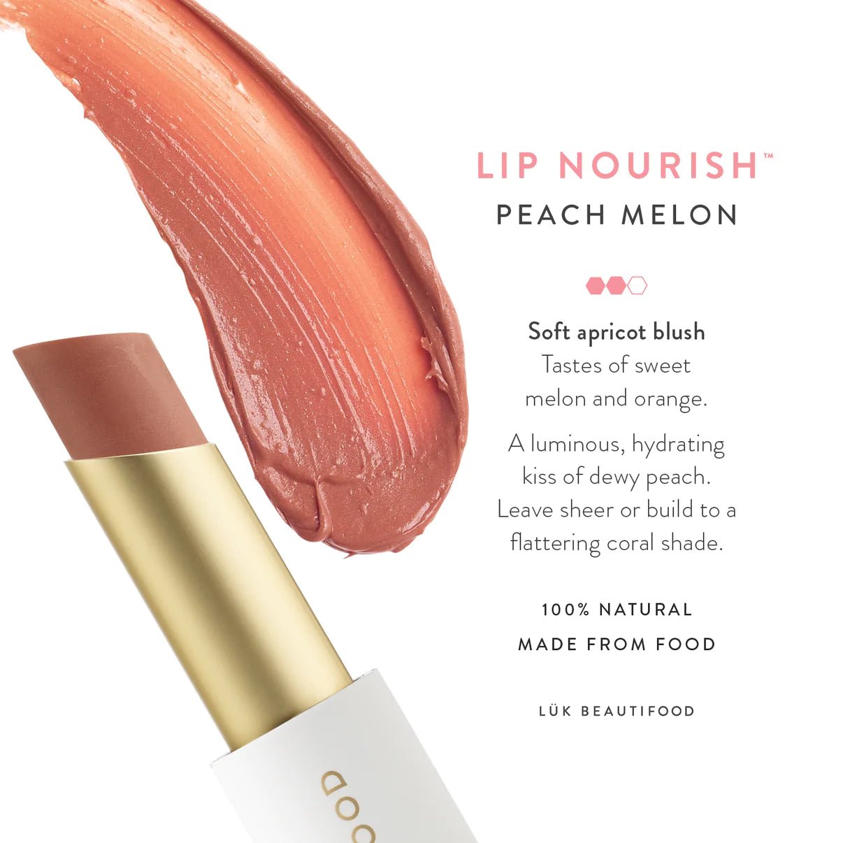 Buy Lip Nourish™ - Peach Melon by LUK BEAUTIFOOD by LUK BEAUTIFOOD - at Hamish & Grace