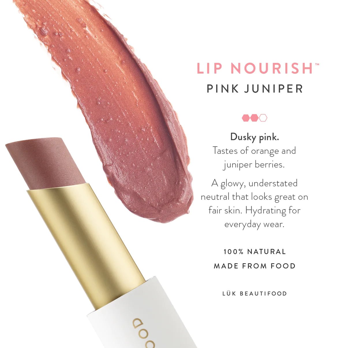 Buy Lip Nourish™ - Pink Juniper by LUK BEAUTIFOOD by LUK BEAUTIFOOD - at Hamish & Grace